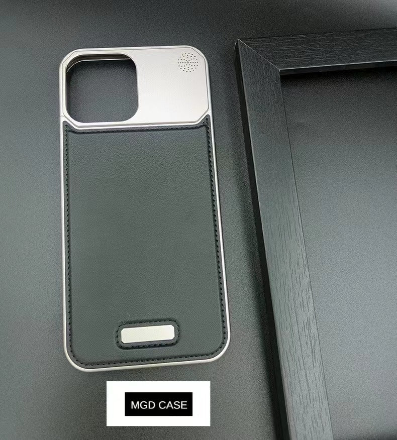 2025 New Leather Metal Aromatherapy Phone Case