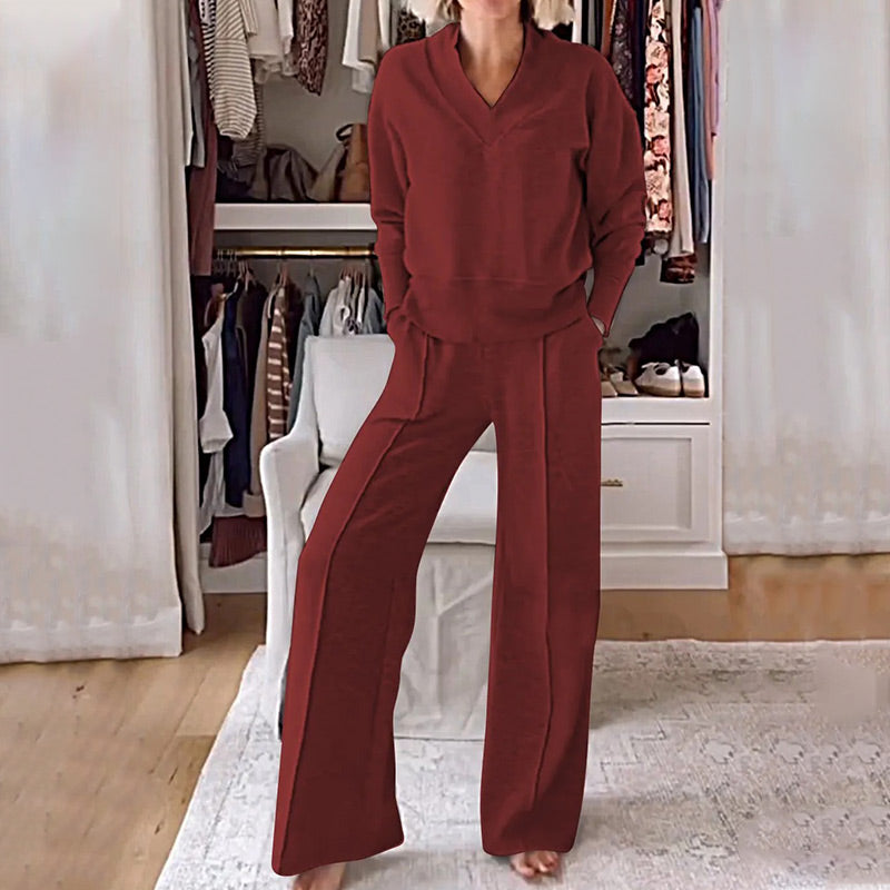 🎉49% OFF🥳 Chic V-Neck Two-Piece Outfit