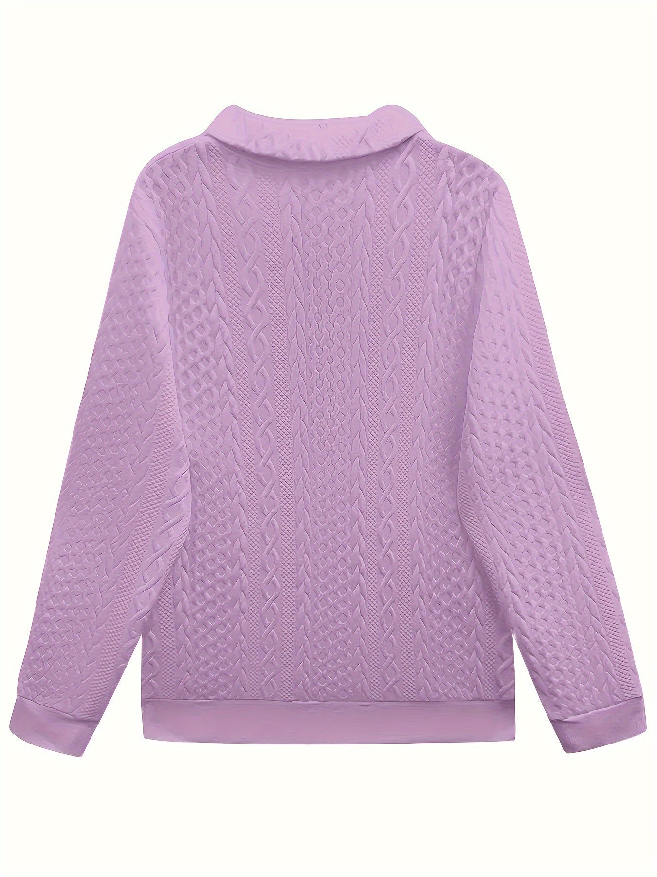 Elegant Long Sleeve Zipper Pocket Sweatshirt