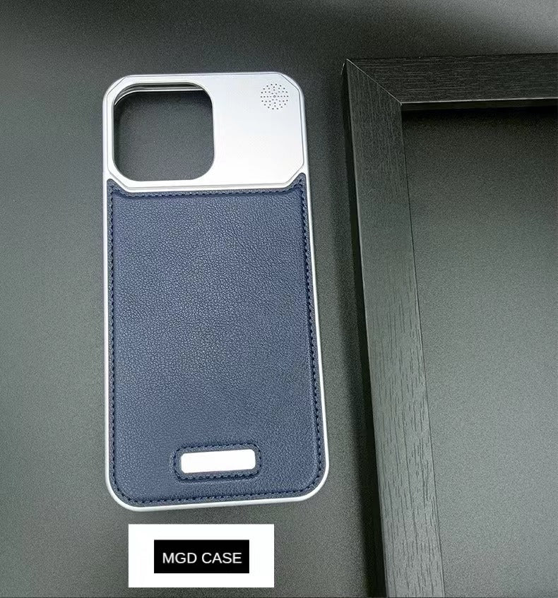 2025 New Leather Metal Aromatherapy Phone Case